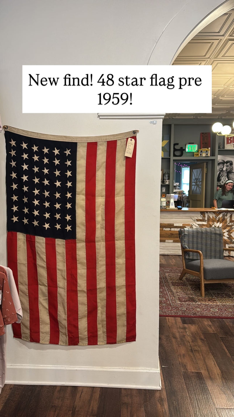 Found 48 star linen flag