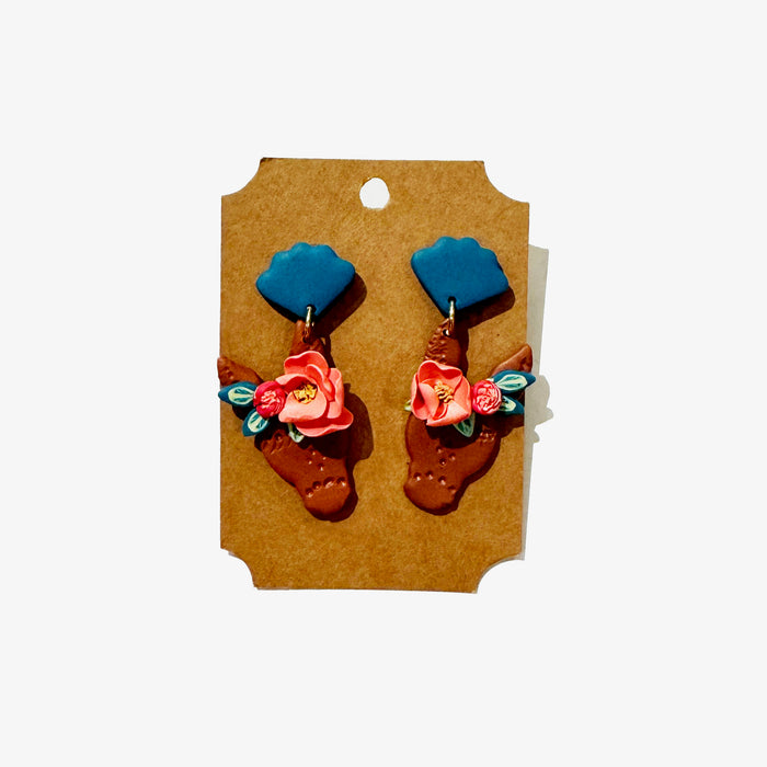 Mule Polymer Clay Earrings