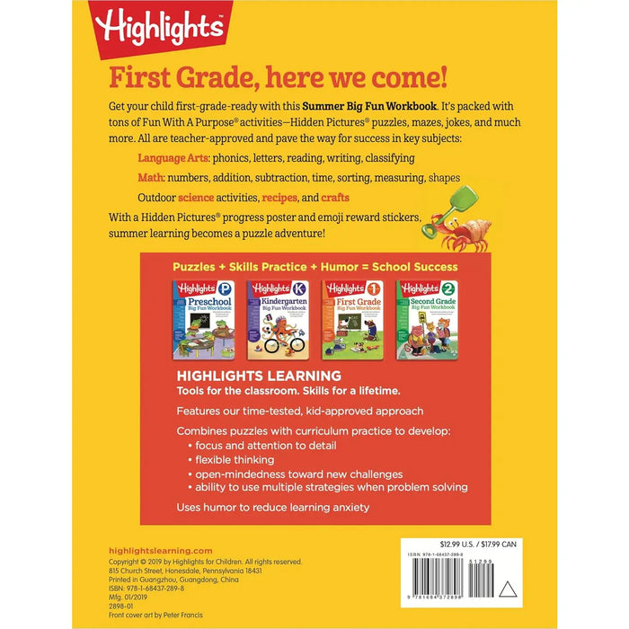 Summer Big Fun Workbook Bridging Grades K & 1
