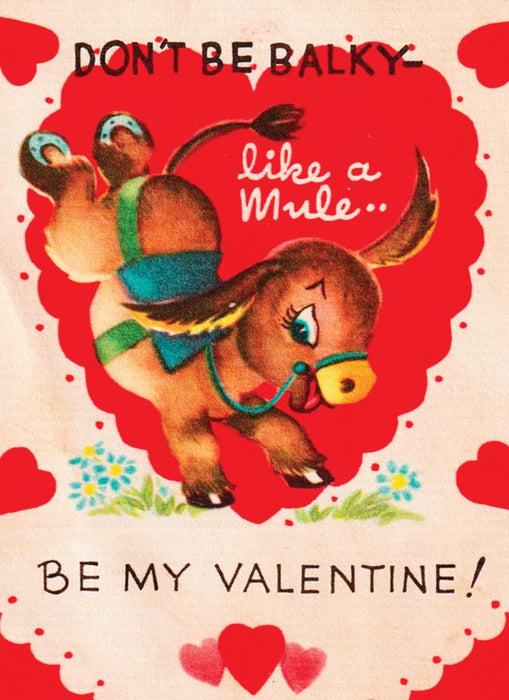 Antique Mule Valentine Card Reproductions