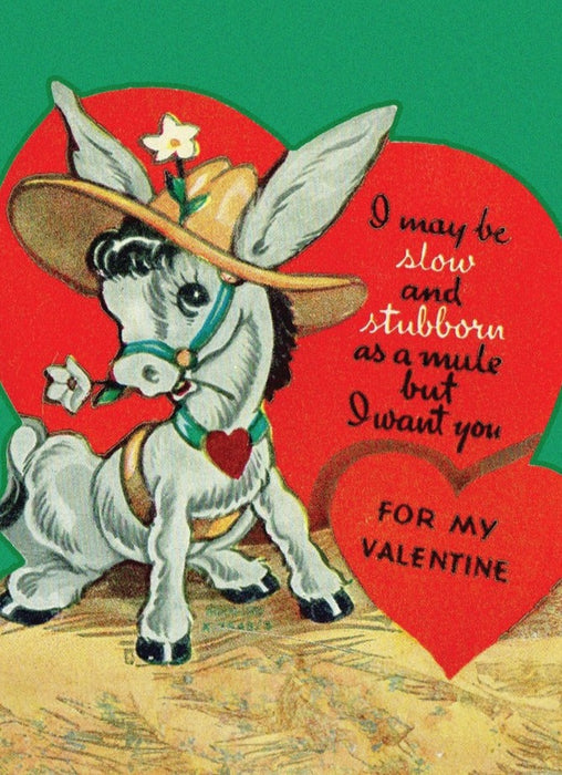 Antique Mule Valentine Card Reproductions