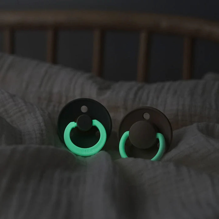 Iron & Blue Glow in the Dark Pacifier Pack