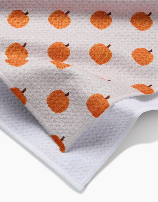 Patchwork Pumpkin Microfiber Tea Towel