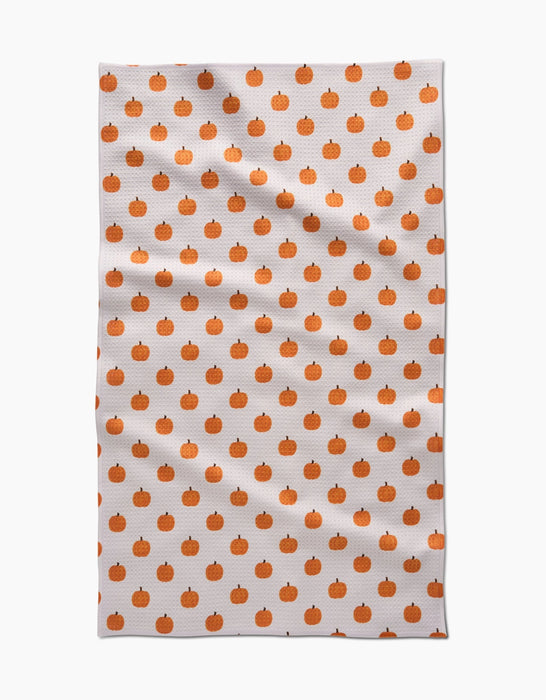 Patchwork Pumpkin Microfiber Tea Towel