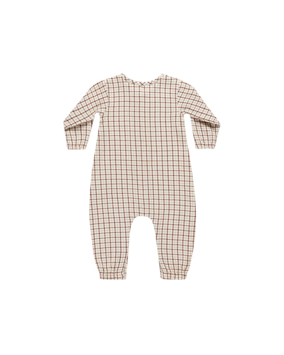 Holiday Check Woven Jumpsuit