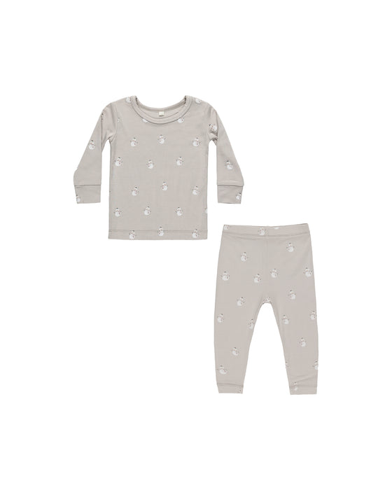 Snowman Bamboo Pajama Set