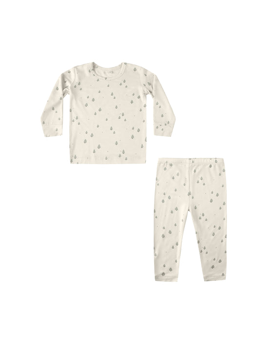 Bamboo Pajama Set in Trees