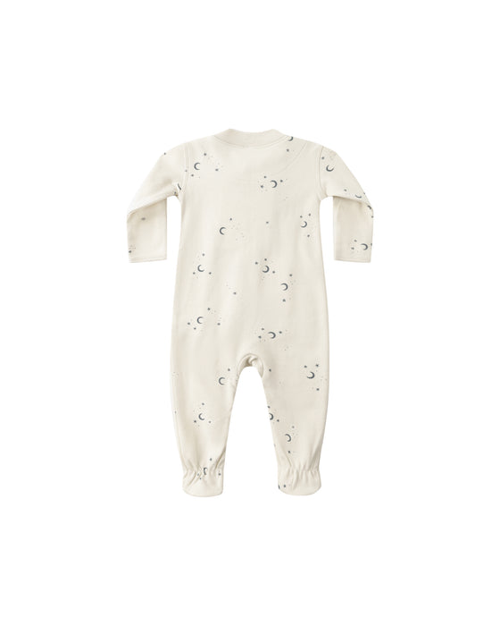 Zip Long Sleeve Sleeper Footie in Moons