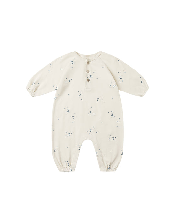 Henley Bubble Jumpsuit in Moons