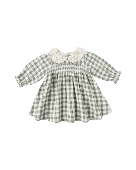 Callie Dress in Forest Check