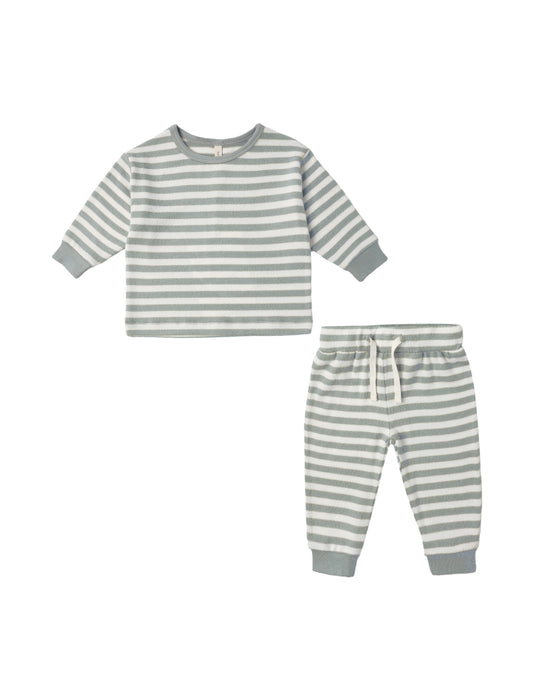 Cozy Set in Blue Stripe
