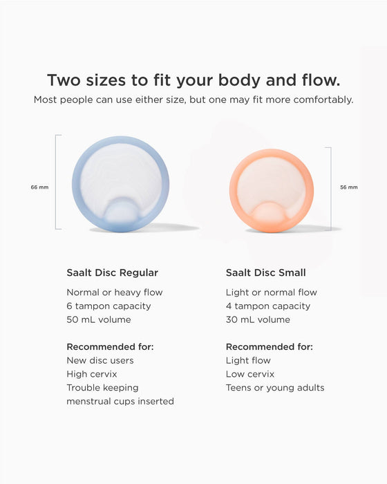Saalt Menstrual Disc | Small, Sunset Coral