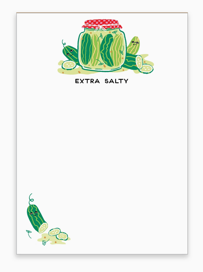 "Extra Salty" Pickle Notepad