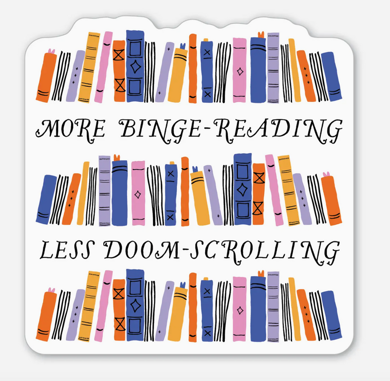 Binge-Reading Sticker