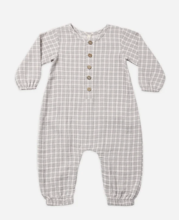 Woven Jumpsuit Blue Gingham