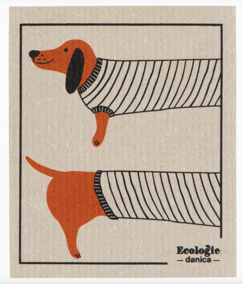 Swedish Dishcloth - Dachshund Sweater