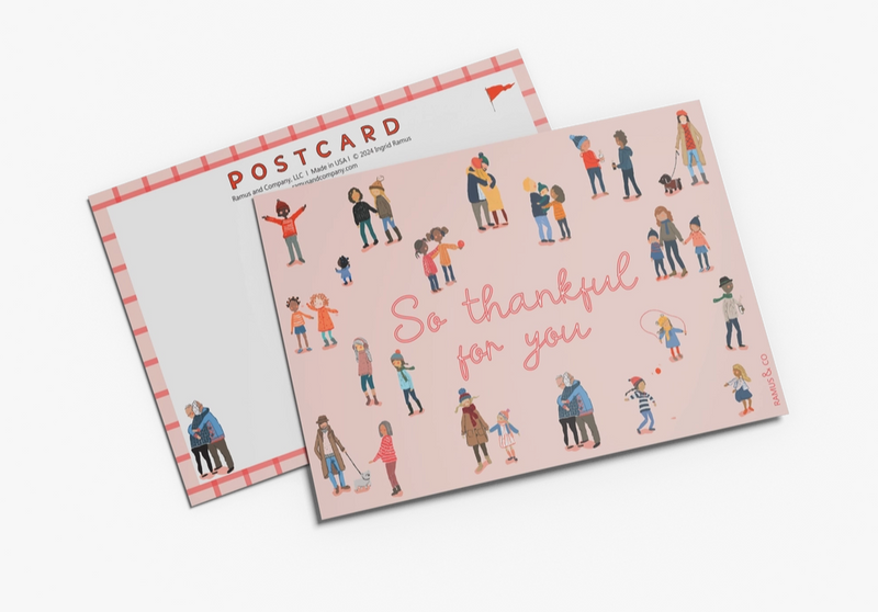 Thankful People Postcard - Set of 8