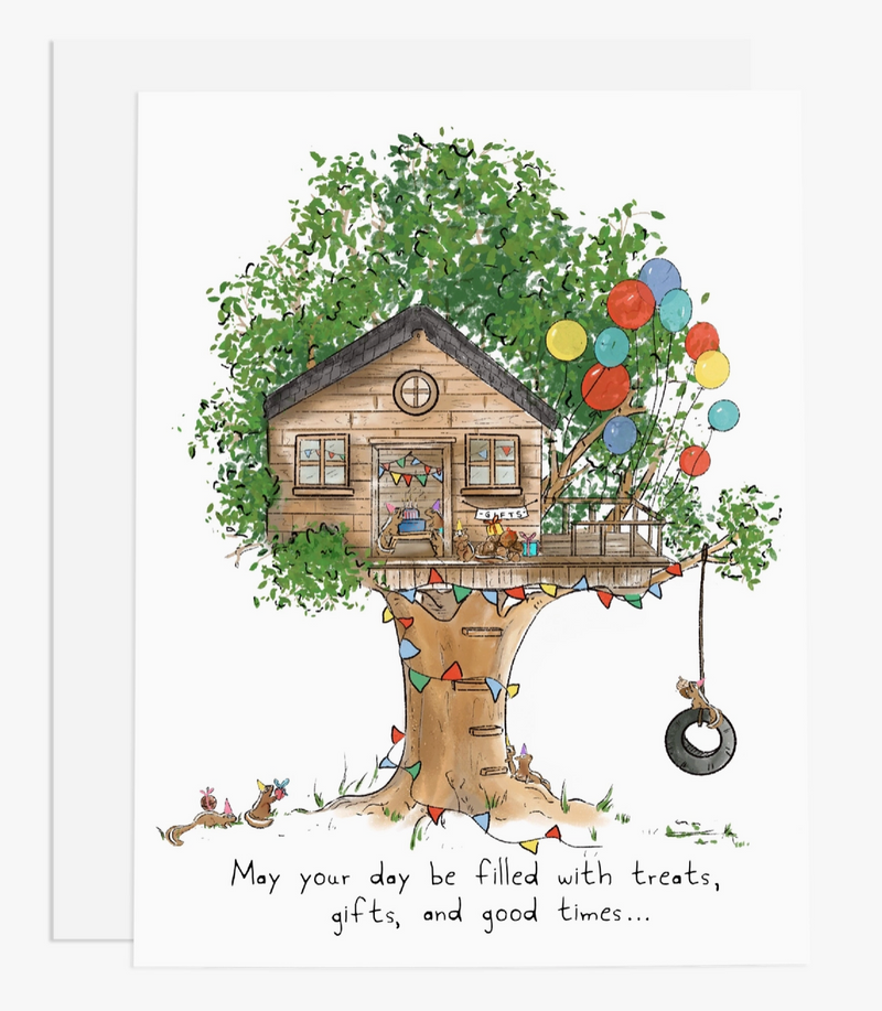 Tree House Party Greeting Card