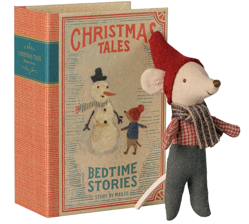 Christmas Mouse, Baby in Book