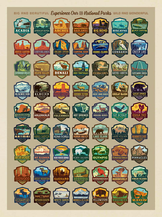 National Parks Emblem Puzzle