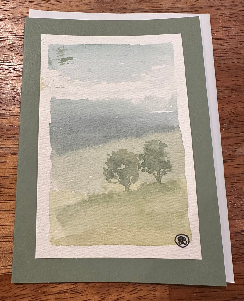 Landscape Watercolor Card