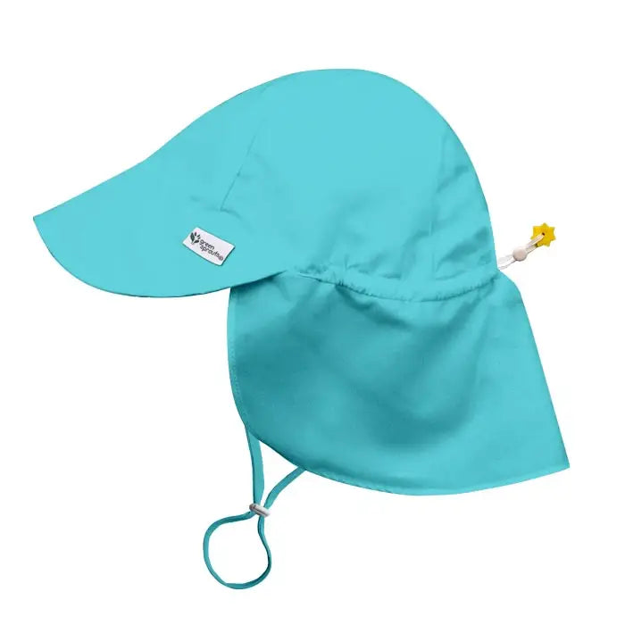 Flap Sun Hat in Aqua