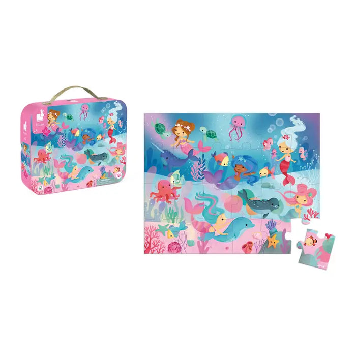 Mermaid Puzzle with Carrying Case