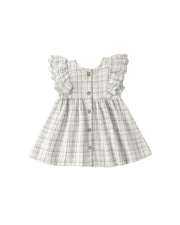 Alina Dress in Blue Plaid - Needle and Grain