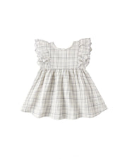 Alina Dress in Blue Plaid - Needle and Grain