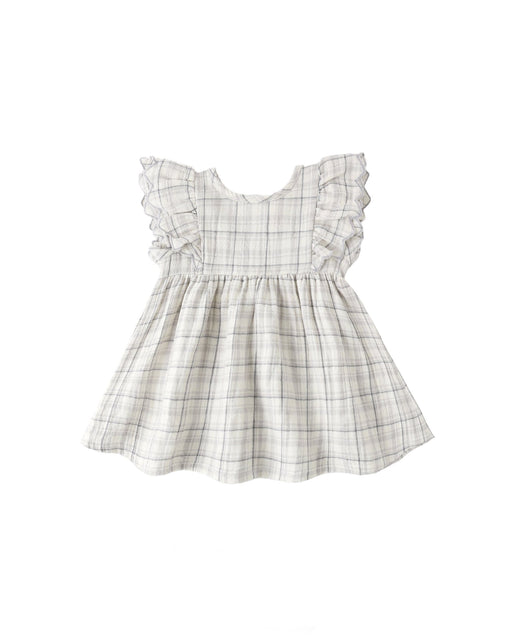 Alina Dress in Blue Plaid - Needle and Grain