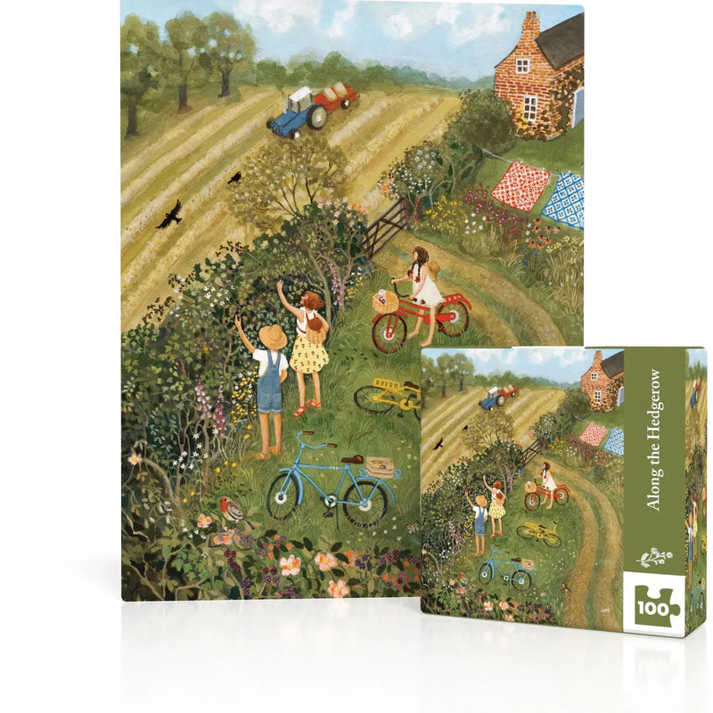 Along the Hedgerow Mini - 100 Piece Mini Puzzle - Needle and Grain