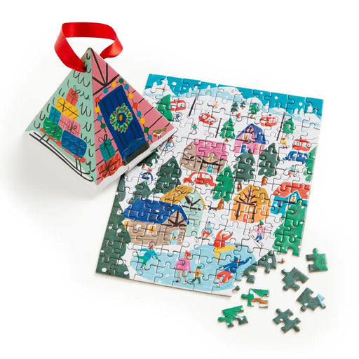 Alpine Cottage Puzzle Ornament - Needle and Grain