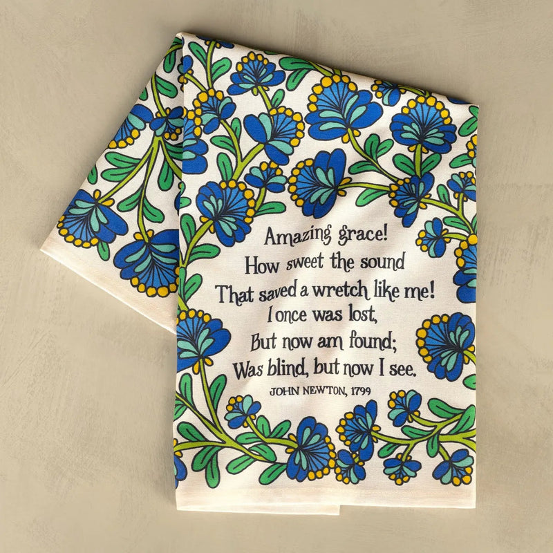 Amazing Grace Tea Towel - Needle and Grain