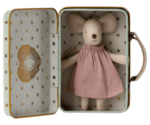 Angel Mouse in Suitcase - Little Sister - Needle and Grain