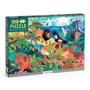 Animals of the World 100 Piece Puzzle - Needle and Grain