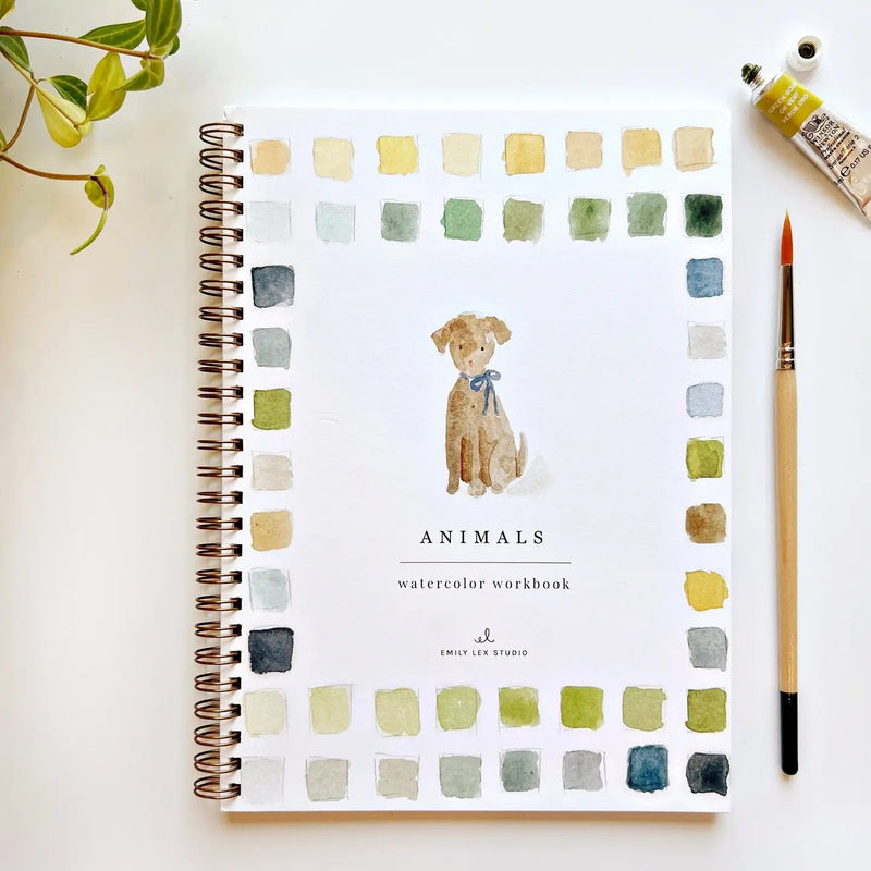 Animals Watercolor Workbook - Needle and Grain