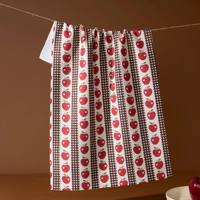 Apple Picking Day Microfiber Tea Towel