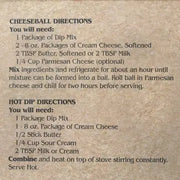 Artichoke Spinach Dip & Cheeseball Mix - Needle and Grain