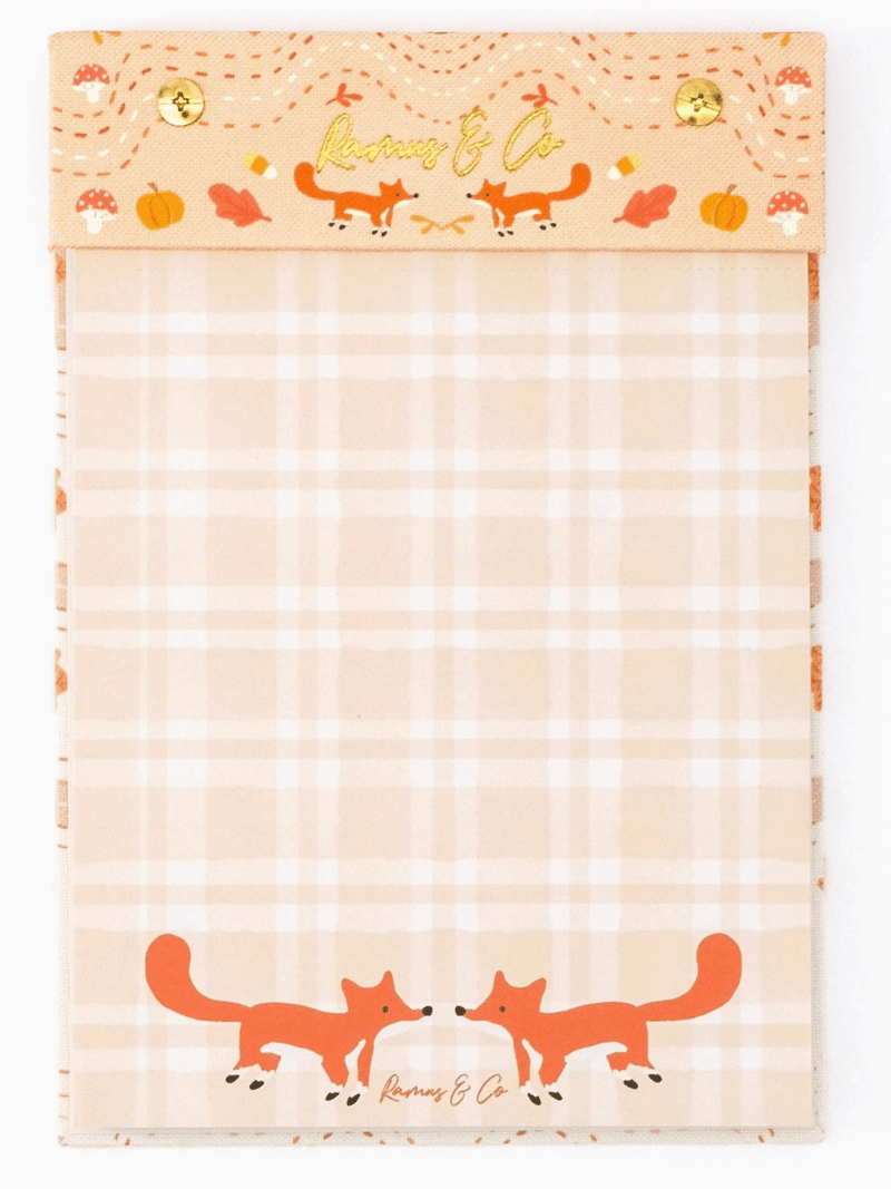 Autumn Forager Linen Notepad - Needle and Grain