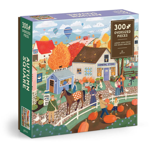 Autumn Square 300 Piece Puzzle - Needle and Grain