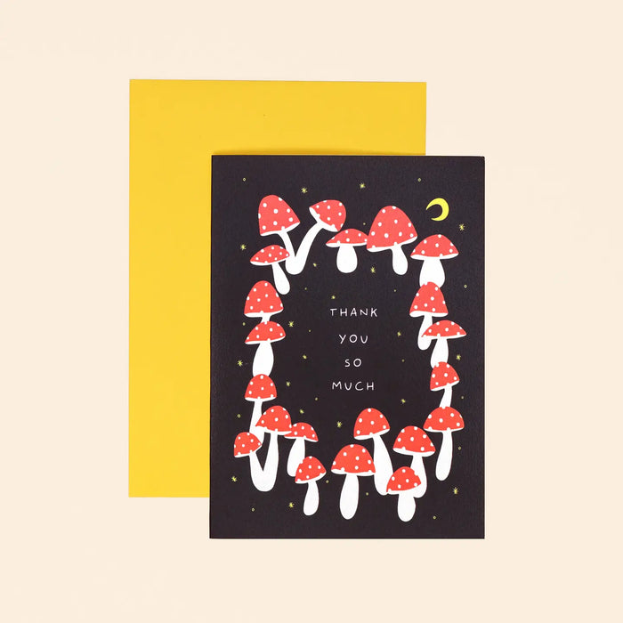 Mushroom Thank You Card
