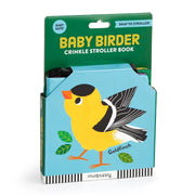 Baby Birder Crinkle Fabric Stroller Book - Needle and Grain
