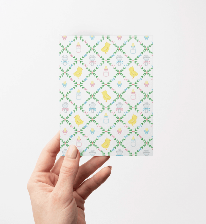 Baby Chicks Greeting Card - Needle and Grain