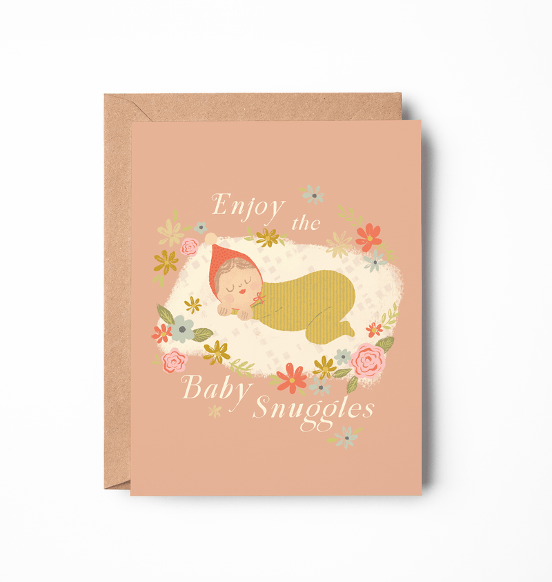 Baby Snuggles Card - Needle and Grain