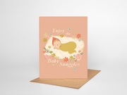Baby Snuggles Card - Needle and Grain