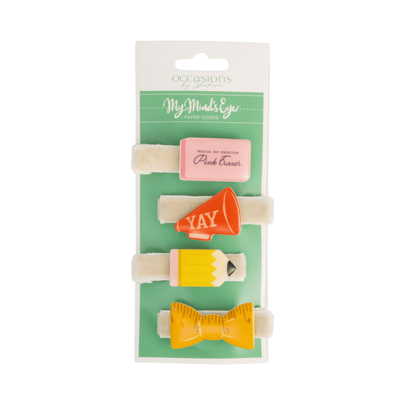 Back to School Barrettes - Needle and Grain