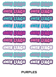 Back To School Custom Durable Label Sheets - Needle and Grain