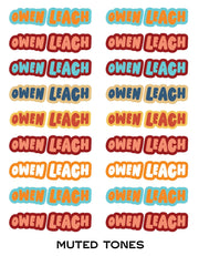 Back To School Custom Durable Label Sheets - Needle and Grain