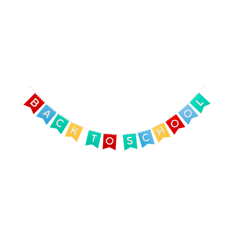 Back to School Felt Banner - Needle and Grain