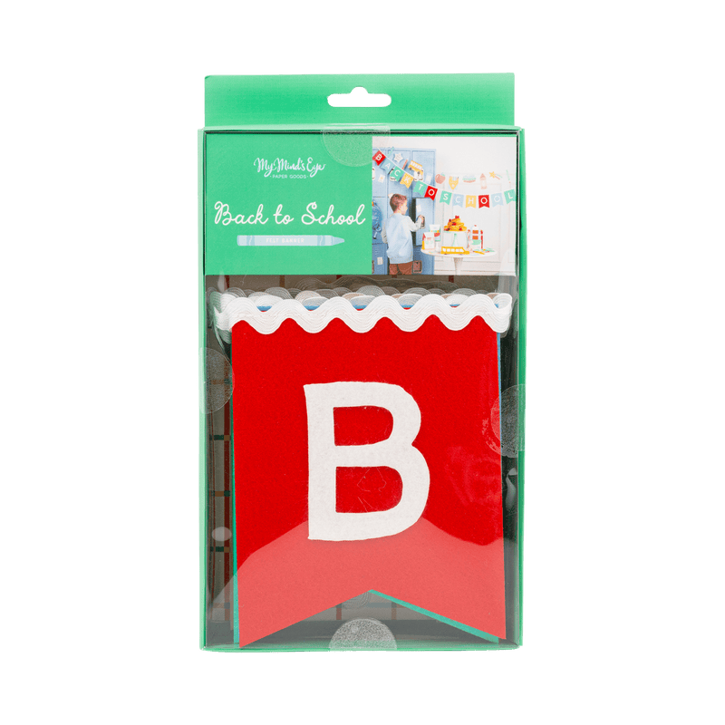 Back to School Felt Banner - Needle and Grain